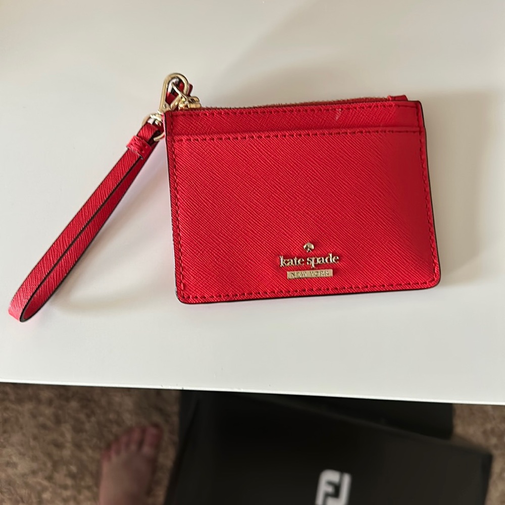 Kate Spade Red Wristlet w/ Zipper